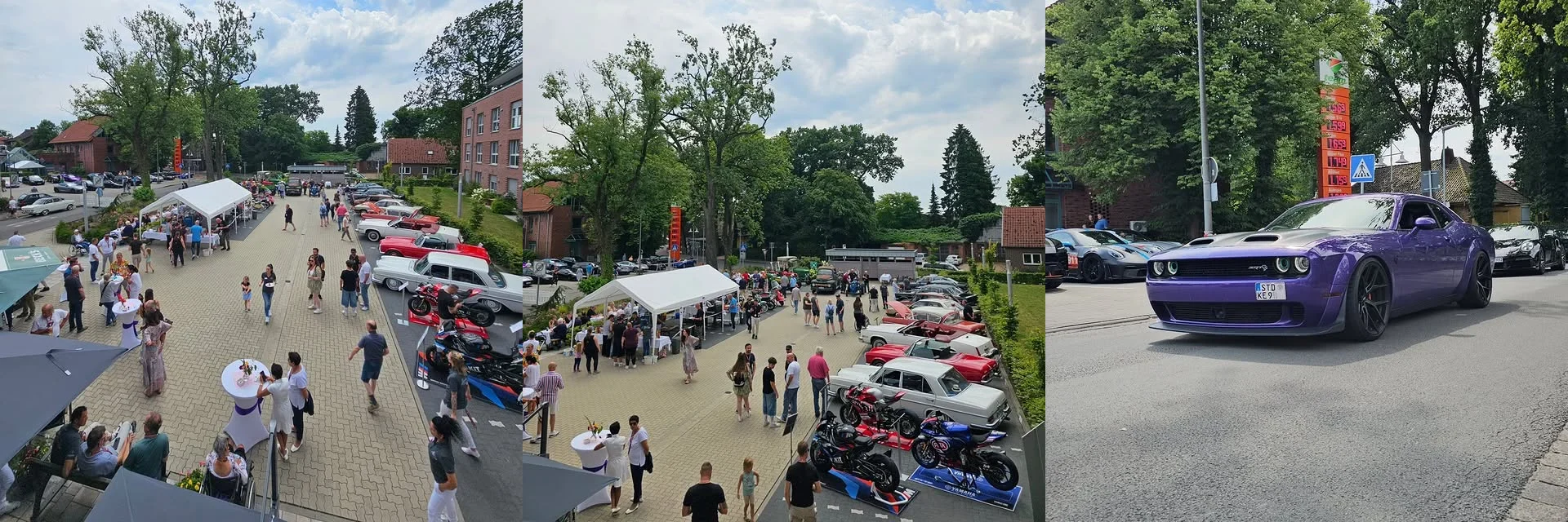 Festgelände der Residenz Heideblüte · Fahrzeugreihen und Ausstellungsfläche
